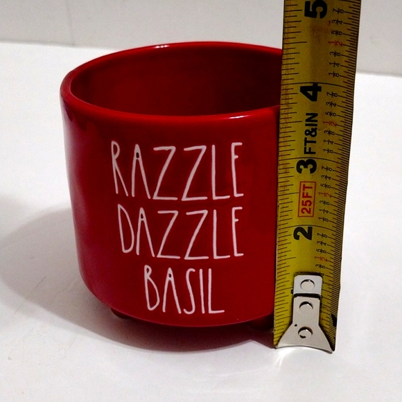 New Rae Dunn Artisan Footed Herb Planter Pot Ceramic Kitchen Garden Decor - Picture 11 of 13